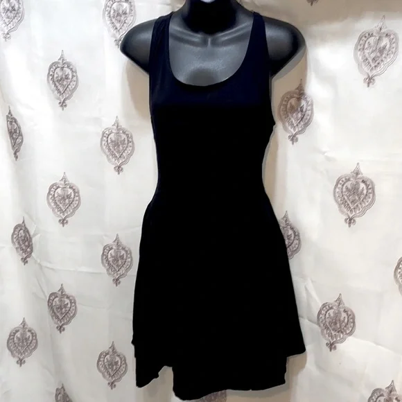 BEBOP RAYON BLACK RAZORBACK TANK DRESS SZ M